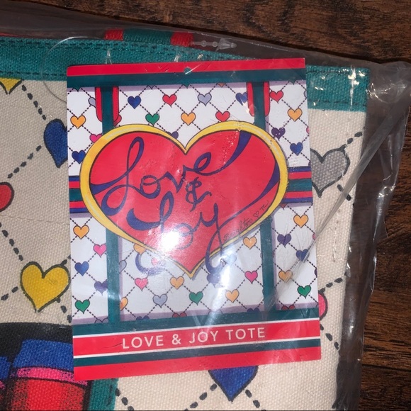 Love and Joy Holiday Tote bag - Picture 3 of 5